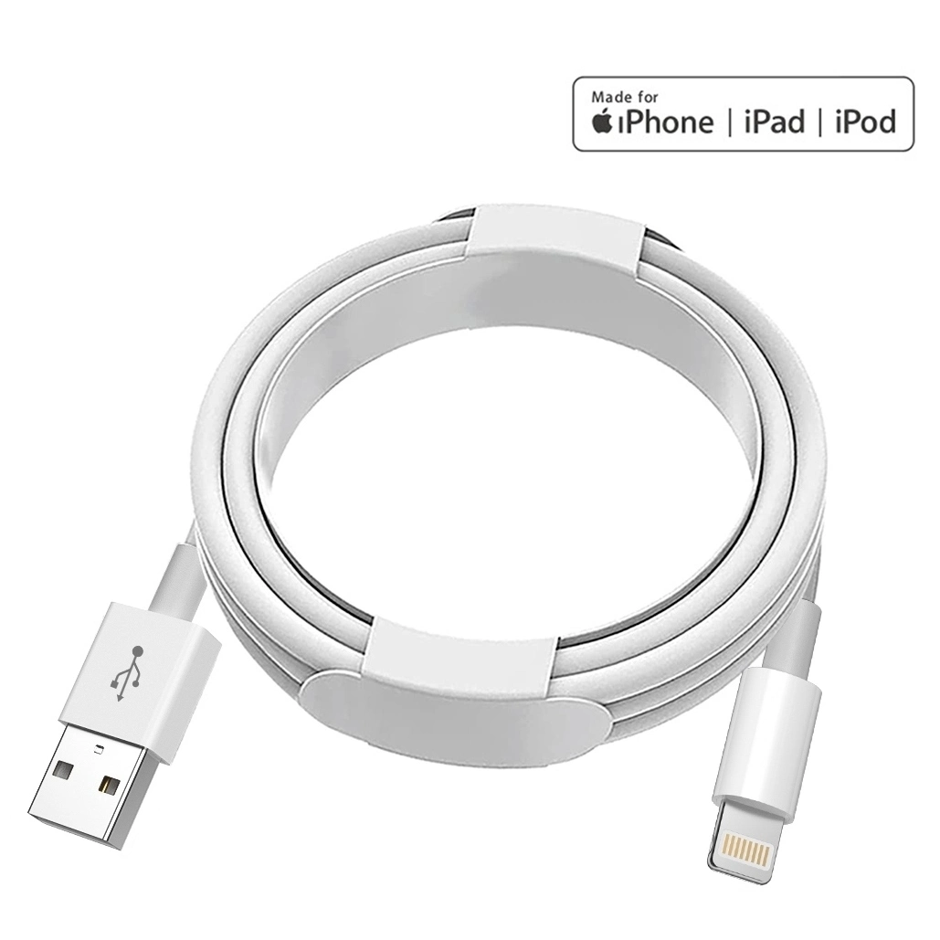 Factory Direct Sale 1m 2m 2.4A ABS Shell Lightning Cable Celulares Mobile Phone Accessories Fast Charging USB Data Cable iPhone Charger Cable for iPhone