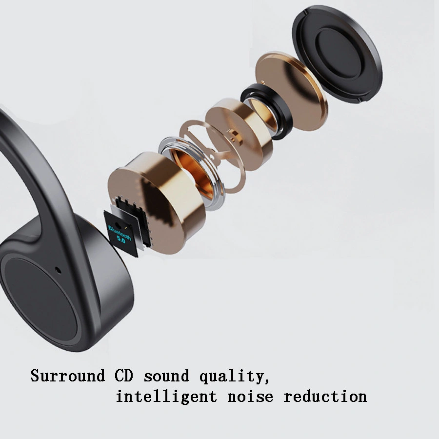 China Factory Supplier OEM/ODM New Lated Sport Noise Reduction Wireless Bone-Conduction Bluetooth Earphones Open Ear Wireless Earphones