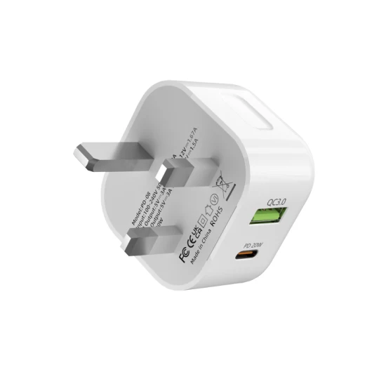 CE Ukca-zertifizierter Ladekopf QC3.0+20W Pd Schnellladung