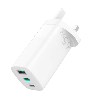 Bester Verkauf 65W a+C Port US/UK/EU Stecker Schnellladekopf für Telefon mit CE FCC RoHS