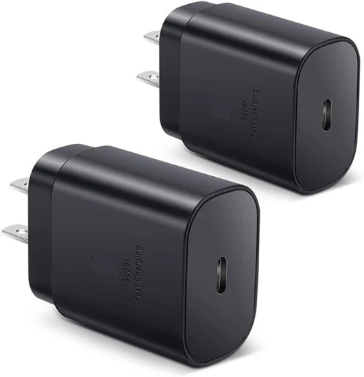 2023 Heißes verkaufendes Typ-C-Ladekabel mit 25-W-PD-USB-C-Adapter für Samsung Galaxy-Mobiltelefon C-Ladeblock